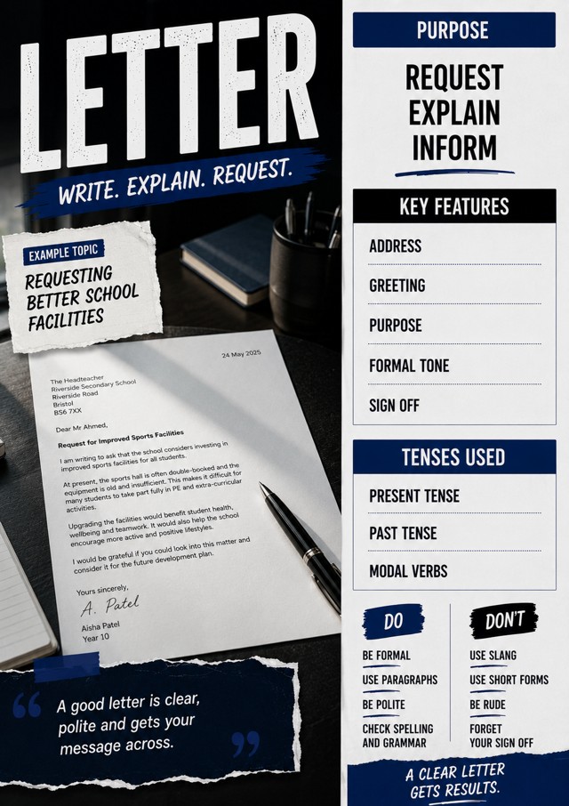 Letter Writing Guide Poster(1) classroom poster
