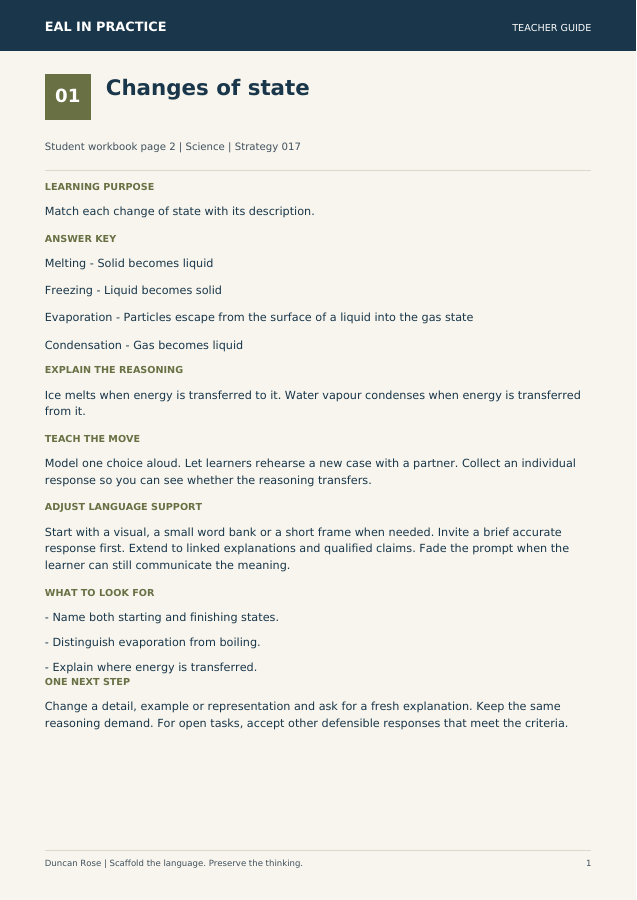 Preview of the teacher activity guide